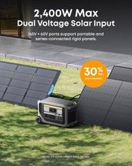 Anker SOLIX F3000 Long Lasting Portable Power Station with 3x Expansion Battery