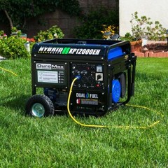 DuroMax XP12000EH 12,000-W Portable Hybrid Dual Fuel Generator w/ Electric Start