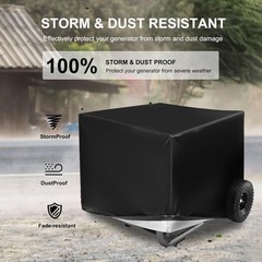 Outdoor Waterproof Generator Cover for WGen2000/3600/5500/7500/9500, Black