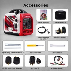 4KW Portable Dual Fuel Propane/Gas Generator Inverter Bluetooth E-Start