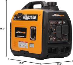 3500 Watt Portable Inverter Generator Gas Powered, EPA Compliant, Compact and Li