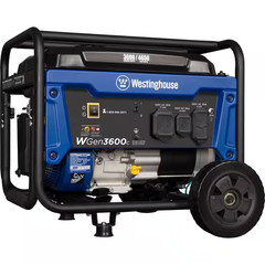 4,650/3,600-Watt Recoil Start Gas Powered Portable Generator with Wheel and Hand
