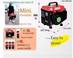 Portable Gasoline Generator for Home Use 1000W 220V Single-Phase Small