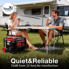 7000-Watt Open Frame Inverter Generator, Electric Start Portable Generator for H