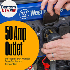 12500 Watt Dual Fuel Home Backup Portable Generator, Remote Electric Start, Tran