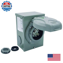Besyl 30-Amp Generator Inlet Nema L14-30P Rv Generator Power Inlet