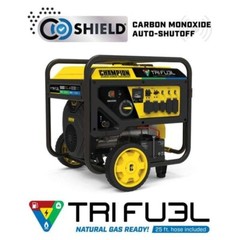 Champion 12 KW Electric Start Tri-Fuel Portable Generator w/ CO Shield® 201161