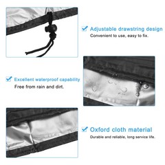 Motor Engine Cover, 20″L x 10″W x 12″H Outboard Motor Cover 15Hp, Black