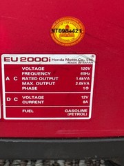 Honda EU2200I 2,000w Portable Inverter Generator – 662220