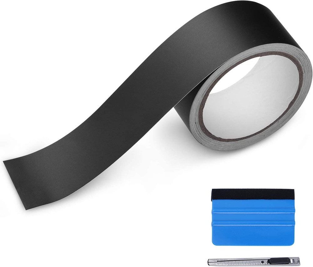 Free Tool Kit Matte Vinyl Tape for Black Out Chrome Delete Window Trim Door Trim