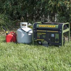 Sportsman 4,000-Watt Portable RV Ready Tri Fuel Gas Generator with Recoil Start