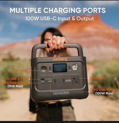 Portable Power Station Explorer 300 Plus + Solar Saga 40 Solar Generator Battery