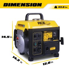 Aceup Energy 1200W Ultralight Portable Gas Generator, EPA & CARB Compliant