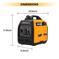 2300 Watt Portable Gasoline Inverter Generator Quiet w/ USB Outlet & Parallel