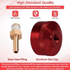 Anti-Leak Gas Cap for Westinghouse WH2200iXLT, Honda EU2200i – Brass Hose 1/4” N