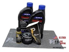 Power Performance 20W-50 Oil Change Kit for Kawasaki 49065-0721 (0736) and