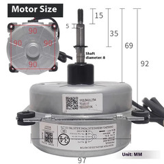 ZWS30-K FW30G-ZL Brushless DC Fan Motor Air Conditioner Outdoor Unit Motor