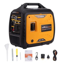 Quiet Inverter Generator 5000W Power Digital Display Electric/Remote Start