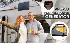 VMAX VPG750 Power Station + Charger 786Wh, 500W Pure Sine for camping outages