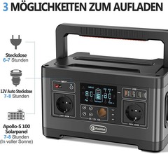 FF Flashfish P63 230V 500W Portable Solar Generator, Station…