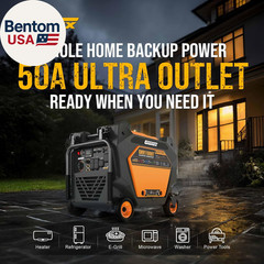 11000W Tri-Fuel Inverter Generator (Gas, Propane, Natural Gas), Quiet, 50A Outle