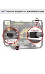 Champion Power Equipment 40065 Wheel Kit with Folding Handle and Never Flat Tire