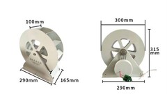 Water Turbine Generator Hydroelectric Generator Outdoor Wind and Water Wheel