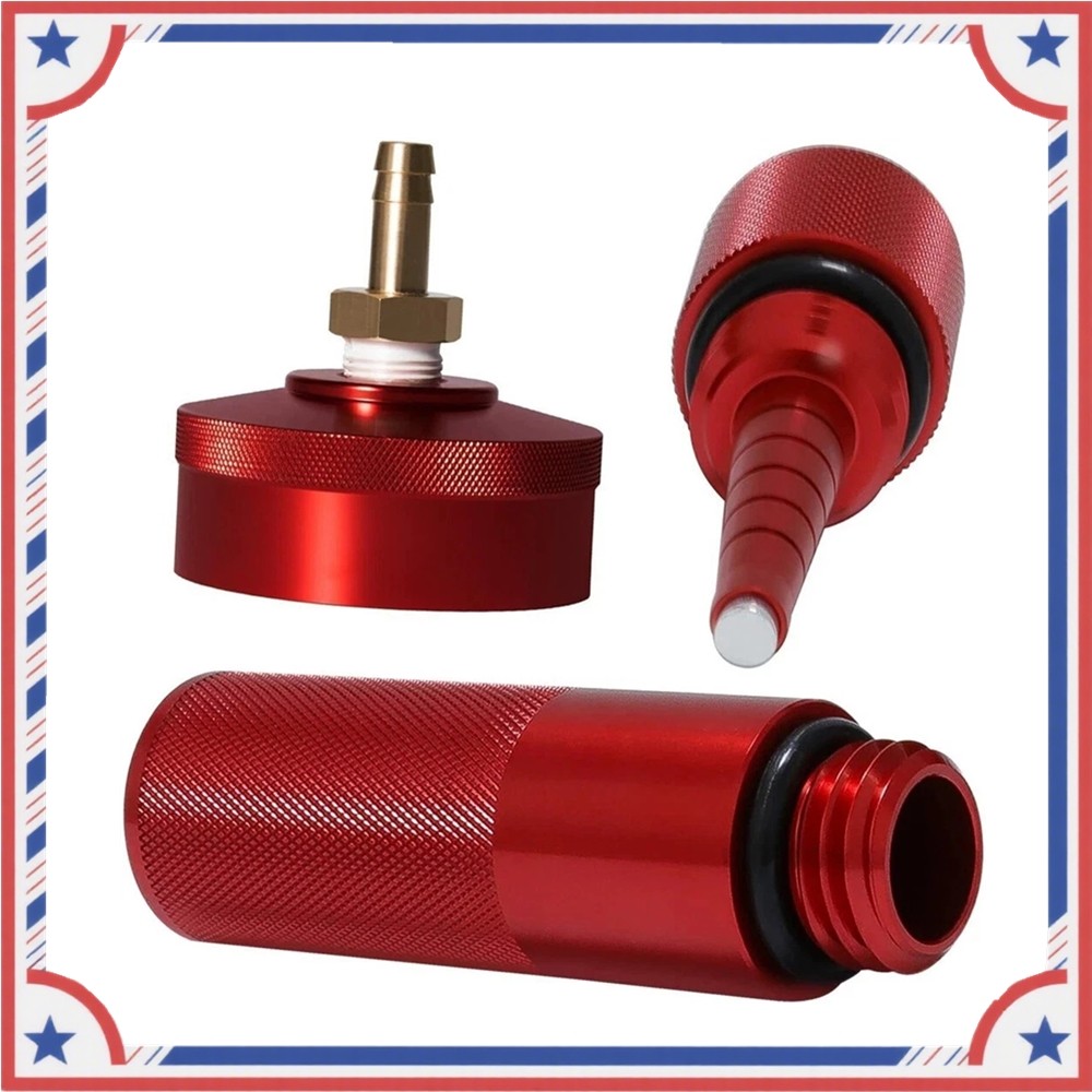 Red Generator Aluminum Extended Run Gas Cap w/ Brass Funnel For Honda EU2200i⏳