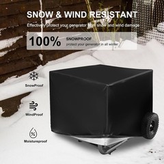 Outdoor Waterproof Generator Cover for WGen2000/3600/5500/7500/9500, Black