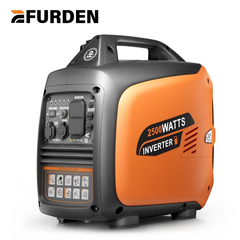 Efurden 2500 W Inverter Generators Portable Gas Generator Quiet for Home&Outdoor