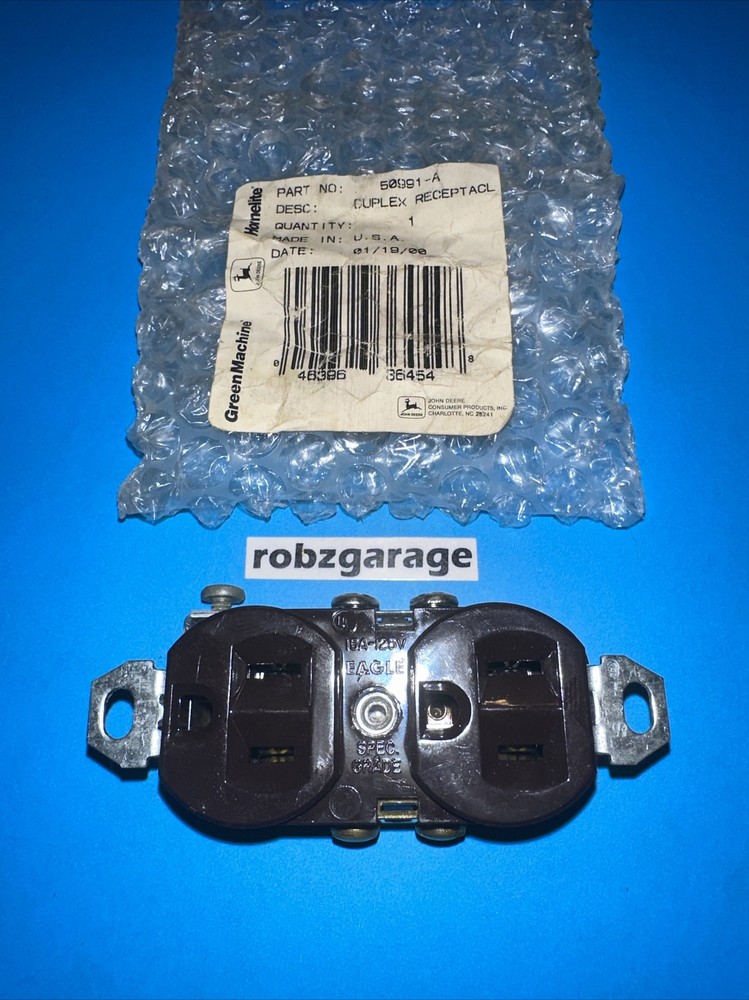 GENUINE HOMELITE DUPLEX RECEPTACLE 50991 EH2500 EH4000 EH4400 EH5500 HRL5000 -B5