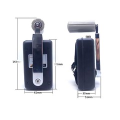 Hand Crank Generator 30W 28V Professional Mute Emergency Charger f/ Cellphone/PC