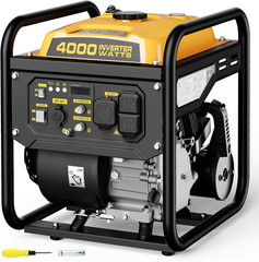 4000 Watts Inverter Generator for Home Use, RV Potable Open Frame Generator, 208