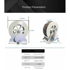 Hydrogenerator Low-speed Disk Power Generator Outdoor Wind and Water Turbines