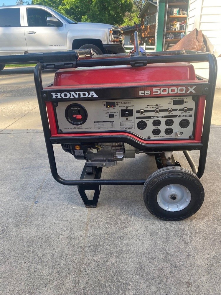 Red Honda Generator Eb 5000 X 5000W
