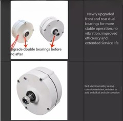 100W, 200W, 12V, 24V Permanent Magnet Three-Phase Brushless AC Generator