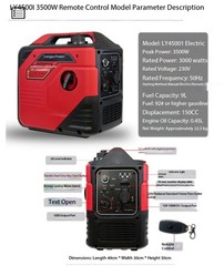 220V Petrol Generator: Silent Design, Remote Start, Low Noise, Portable