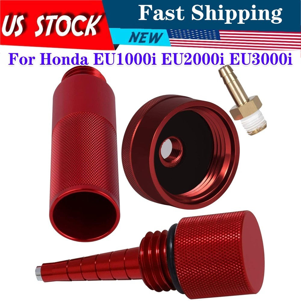 Extended Run Gas Cap+Oil Change Funnel+Magnetic Oil Dipstick For EU2000i Honda