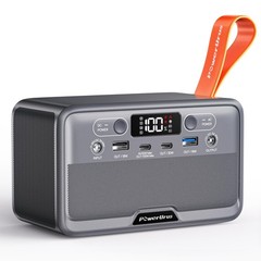 Portable Power Station, PowerUrus 28,000mAh Solar Bank, LiFePO4…