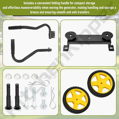 40065 Generator Wheel Kit for Champion 2800-4750-Watt Generators with Folding Ha