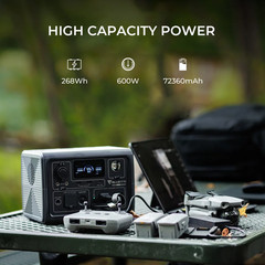EB3A Portable Generator on Sale,600W Solar Generator, 268Wh Lifepo4 Power Statio