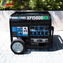 Dual Fuel Portable Generator Gas & Propane Remote Electric Start 15,000-Watt