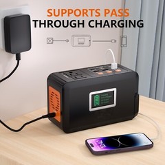 Generador solar portátil de la central eléctrica 88WH para viajes al aire libre