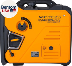 6000 Watt Portable Inverter Generator, Dual Fuel Gasoline & Propane, Remote Elec