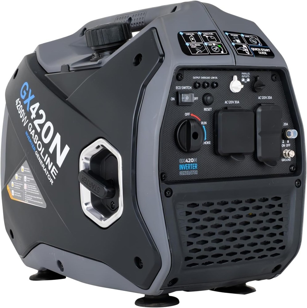 Pulsar 4,200-Watt Super Quiet Portable RV Ready Gas Powered Inverter Generator