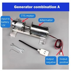 1PCS NEW 220V Permanent Magnet Brushless Generator – DIY Kit with 775 DC Motor