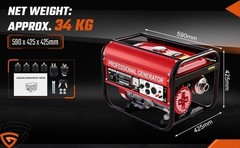 4850W Portable Gasoline Generator 4-stroke 7.5HP for Home Backup Construction