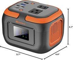 Portable Power Station 120W, Power Bank with AC Outlet, Portable Generator 97.6W
