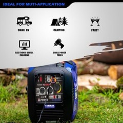 Portable Inverter Generator, 2000W Powered By Yamaha Engine For Backup home camp