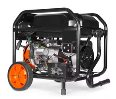 5,600-Watt Dual Fuel Portable Gasoline Generator W/ Wheel Kit Electric Start